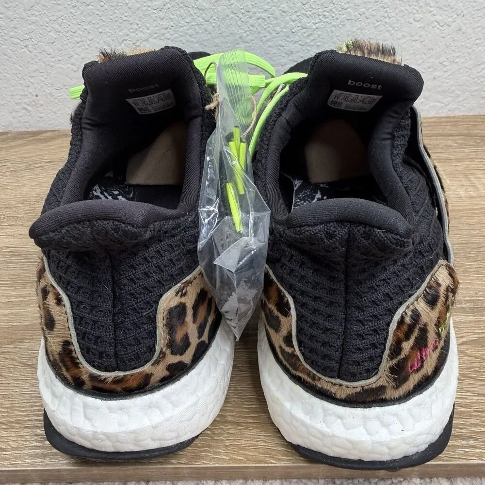 Adidas UltraBOOST DNA Black Leopard Men's Size 15 Running Shoes FZ2731 NEW